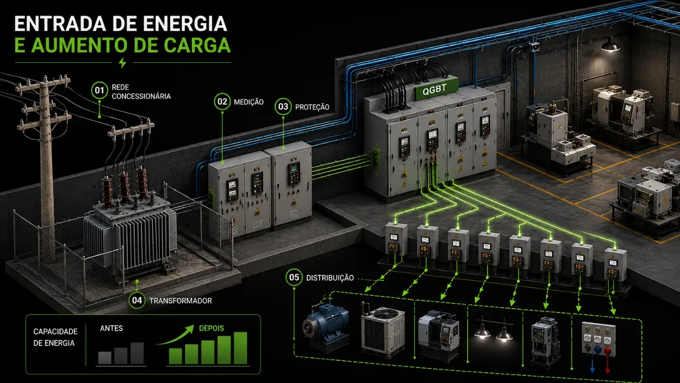 Centro de medição Enel para empresas e condomínios Centro de medição de energia agrupado conforme padrão da concessionária Enel